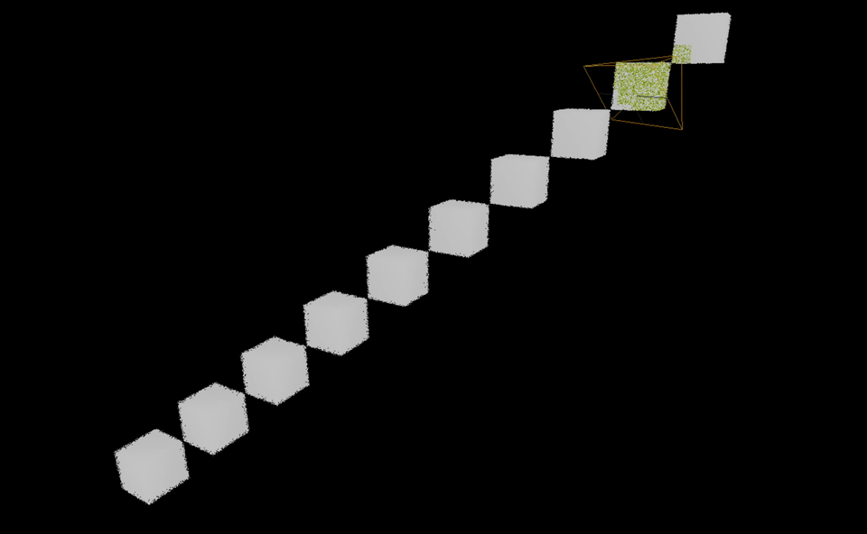 Frustum culling with Octree