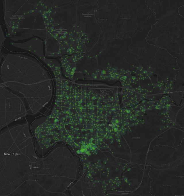 Fig. 1 - Station distribution.